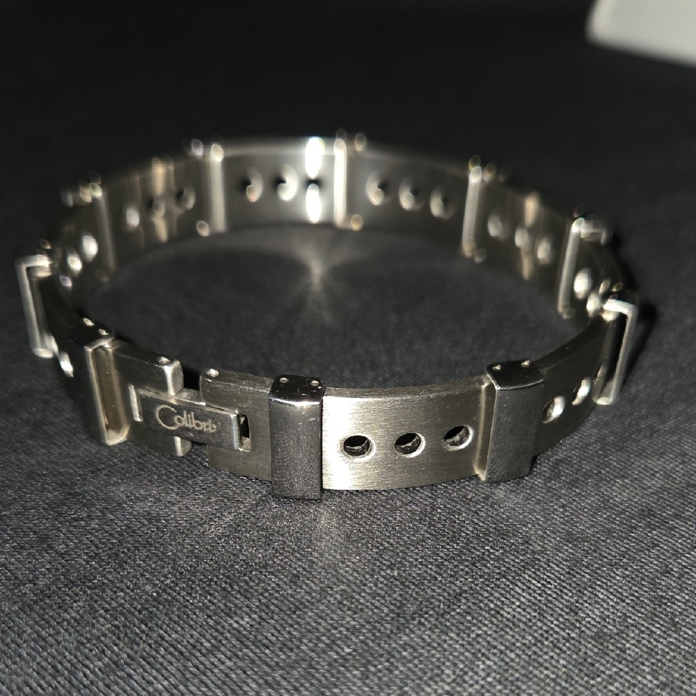 8⅞" COLIBRI Unisex Silver Stainless Steel Y2K Bracelet